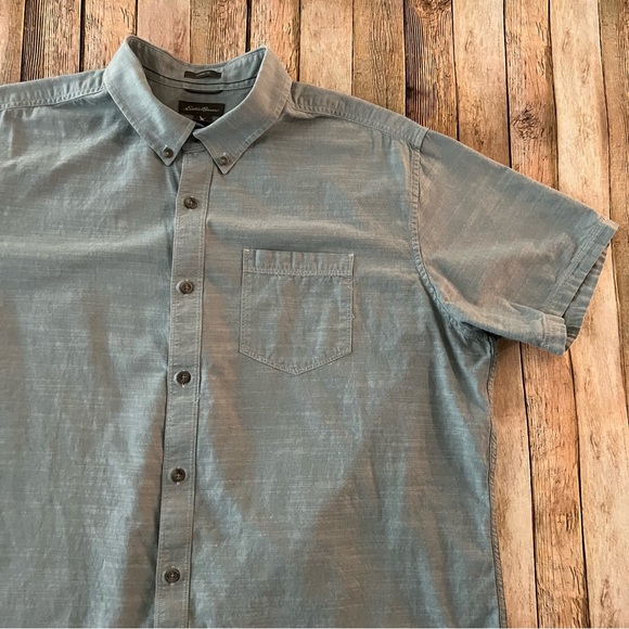 Eddie Bauer mens short sleeve casual button down shirt | size 2XL - Picture 3 of 11